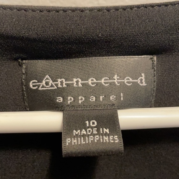 Black and Blush A-line jersey dress - Picture 2 of 4